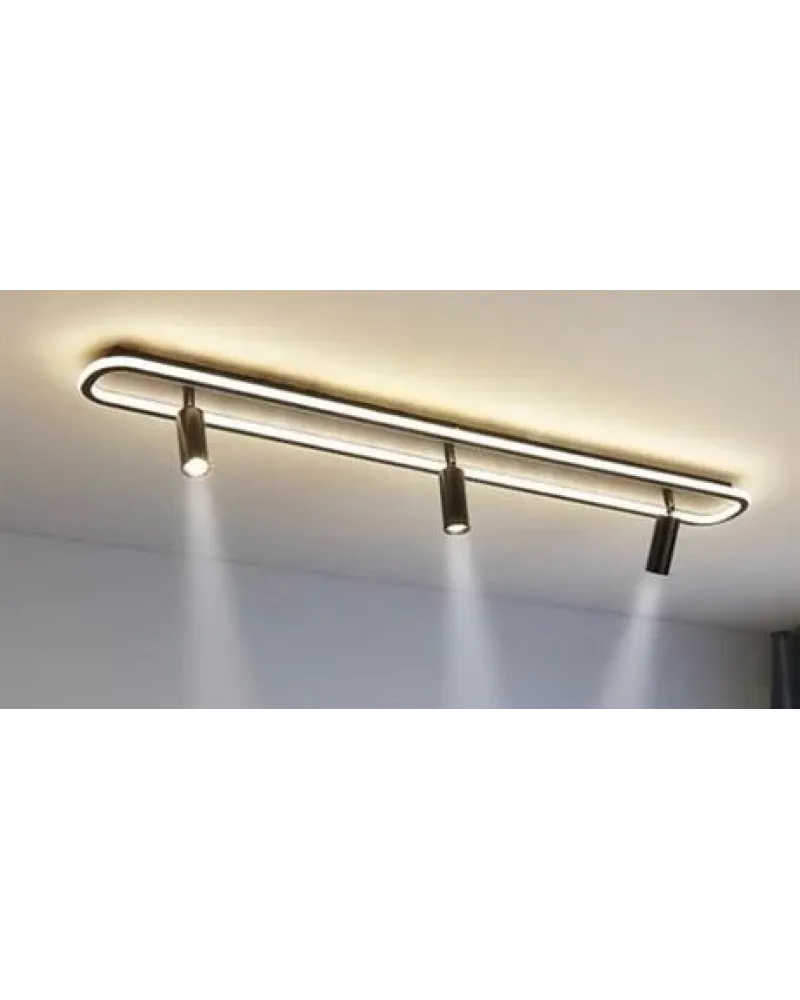 80CM SPOTLU ELİPS LED AVİZE PLAFONYER ML31049