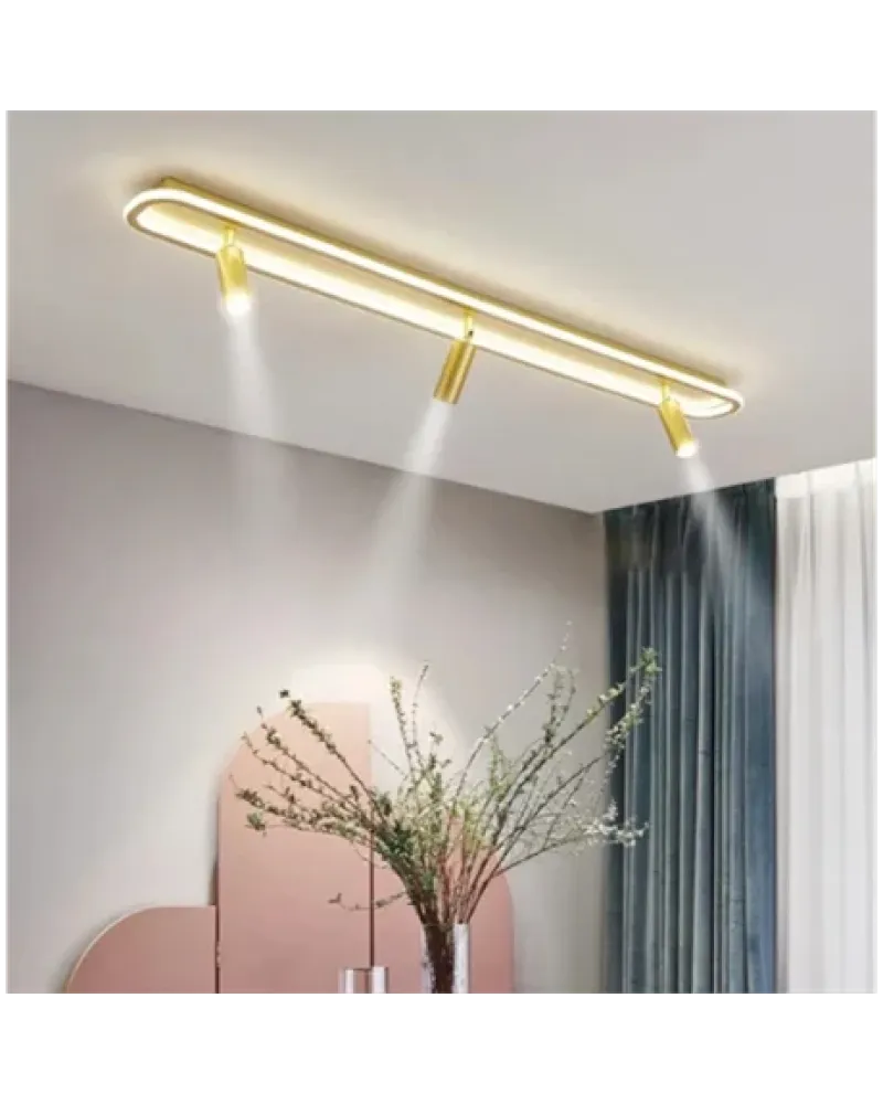 80CM SPOTLU ELİPS LED AVİZE PLAFONYER ML31049