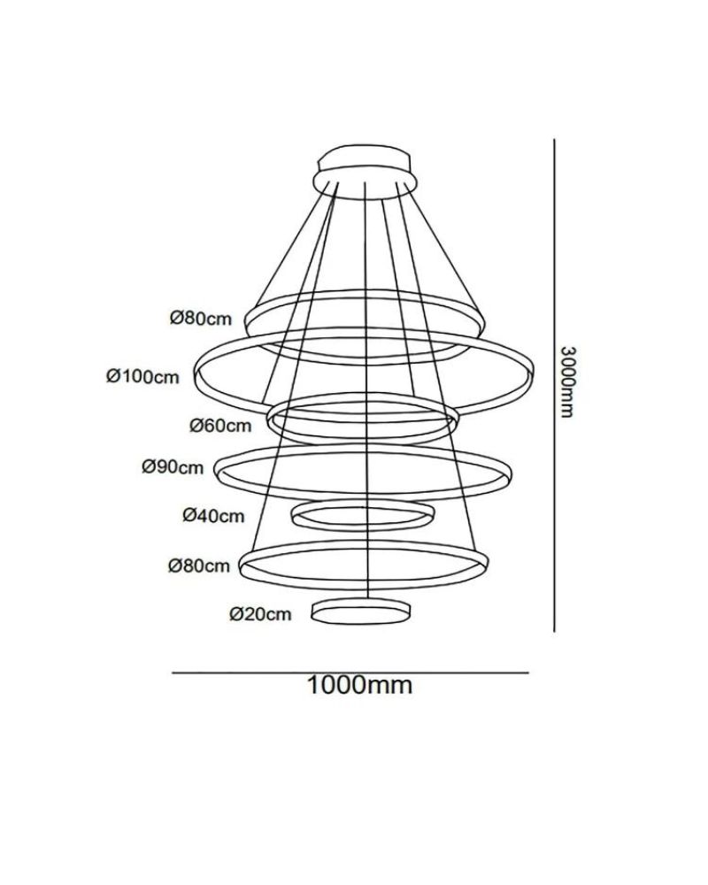 Ø120CM LED AVİZE SARKIT ML30307