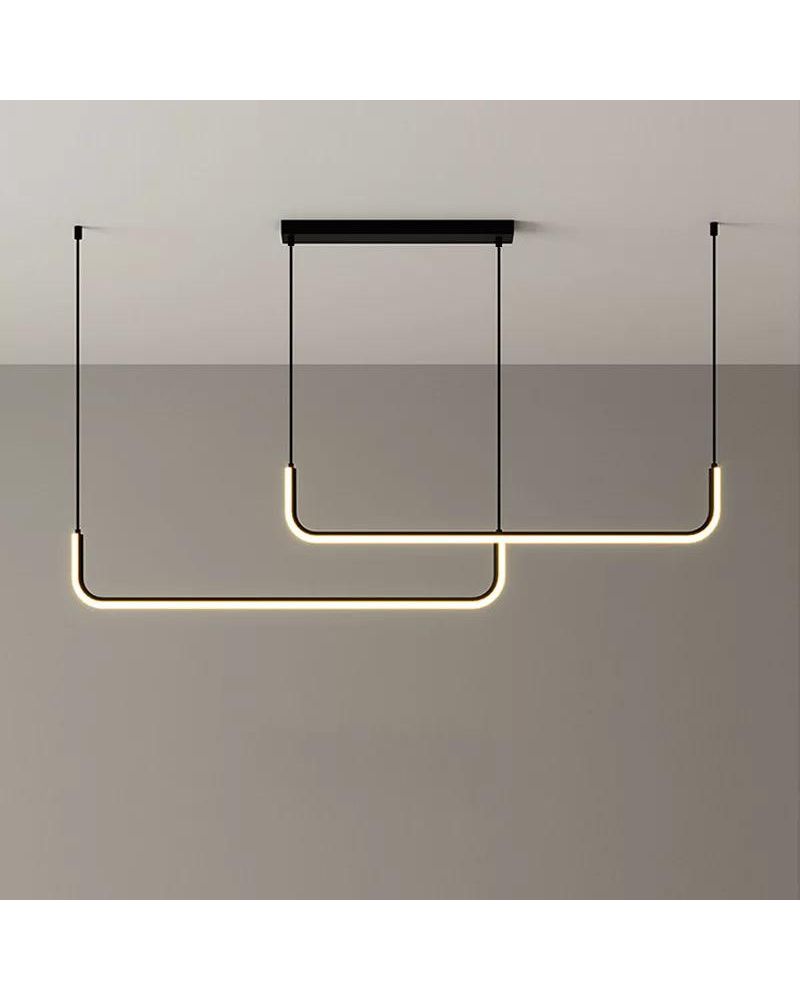 120CM İKİLİ U LED AVİZE SARKIT ML80015