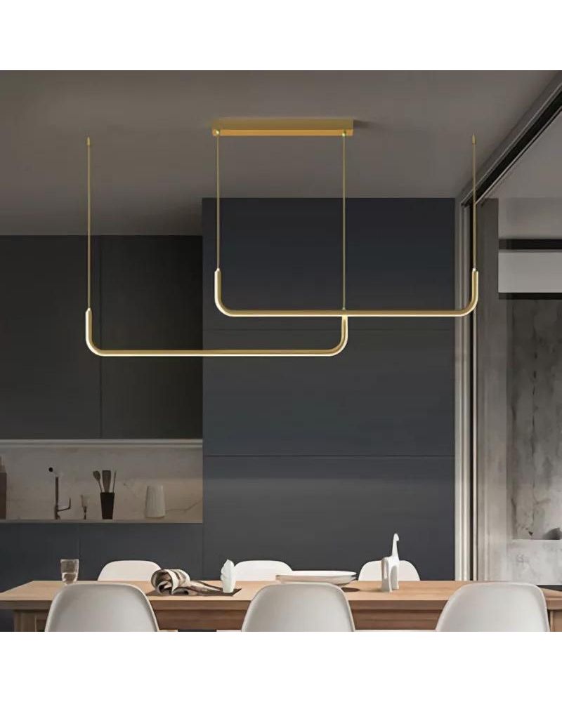 120CM İKİLİ U LED AVİZE SARKIT ML80015