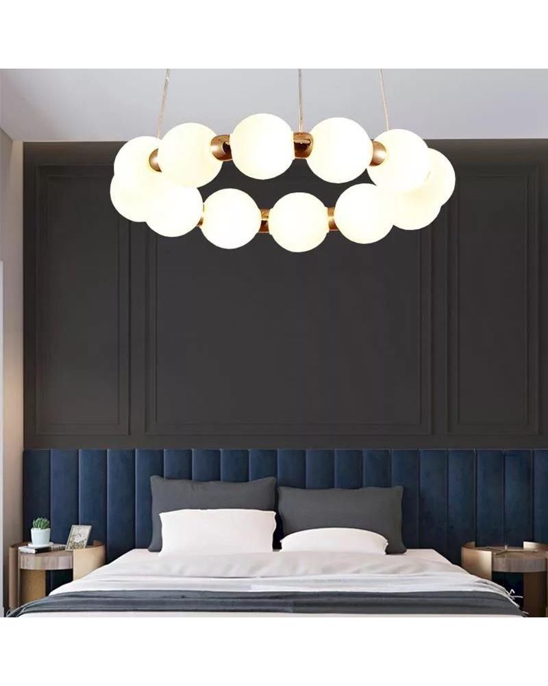 Ø100CM AKRİLİK KÜRE LED AVİZE SARKIT ML83503