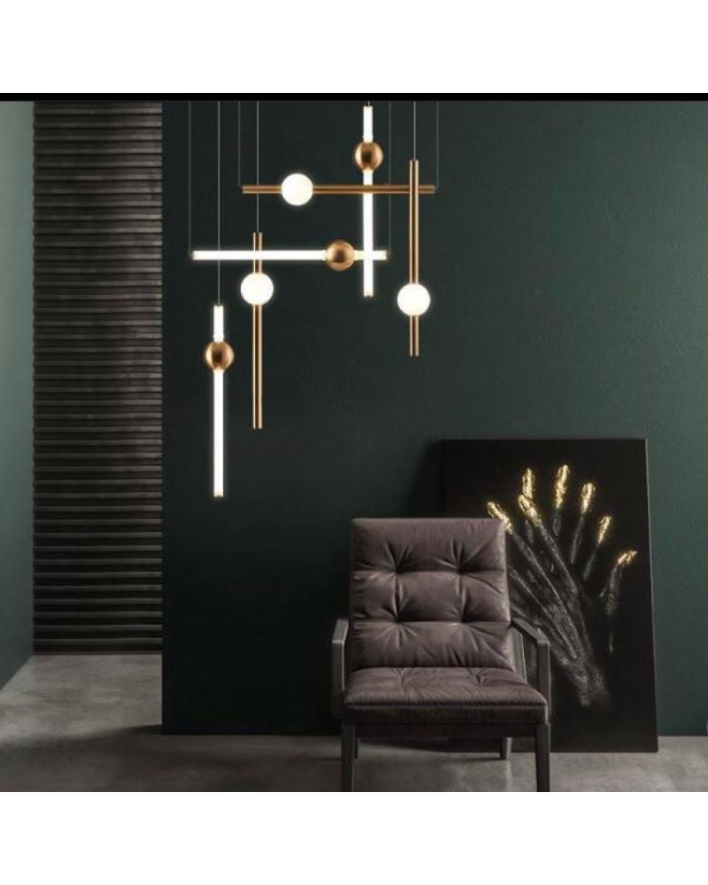 6*75CM KÜRELİ BORU LED AVİZE SARKIT ML83071