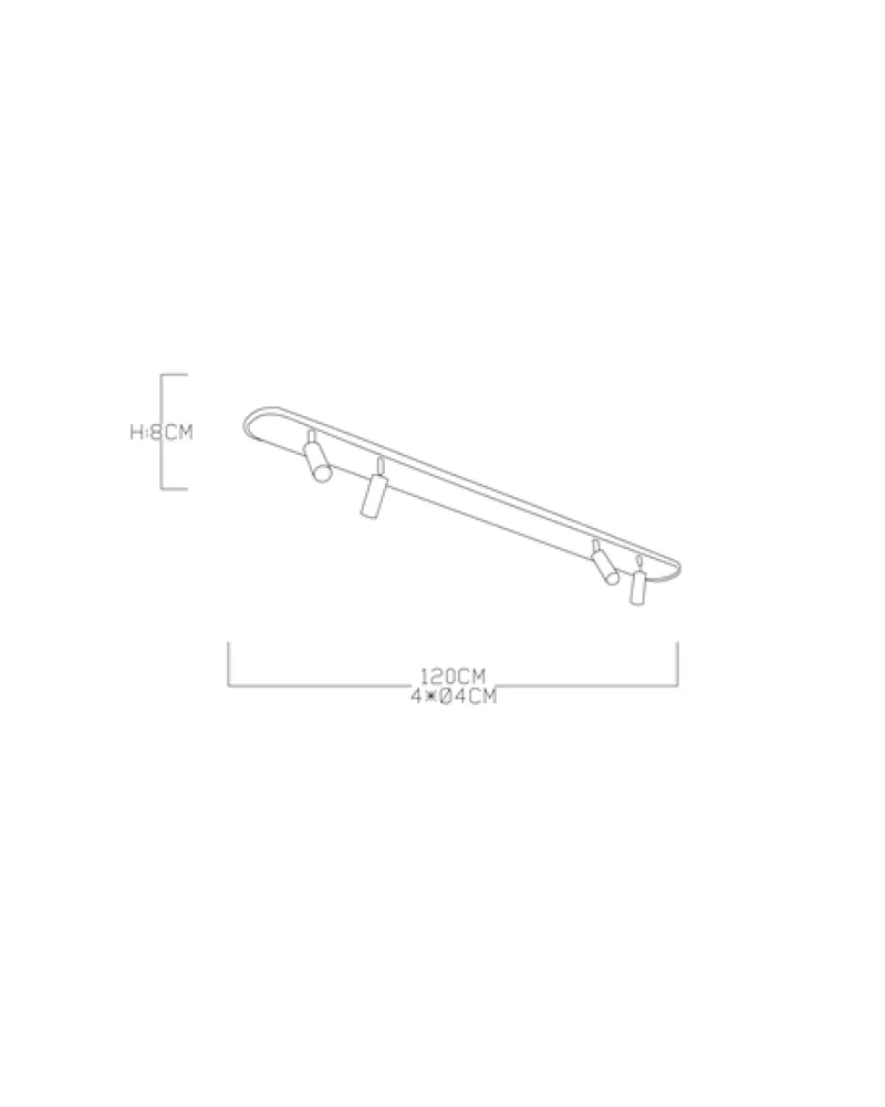 120CM SPOTLU ELİPS LED AVİZE PLAFONYER ML31051