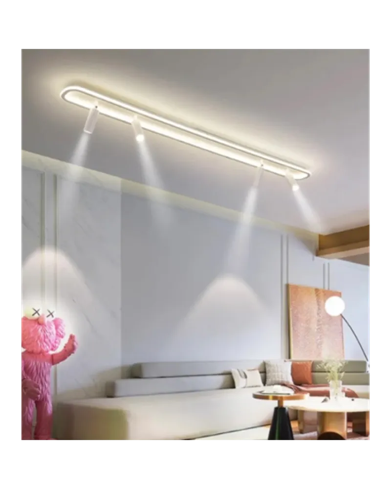 120CM SPOTLU ELİPS LED AVİZE PLAFONYER ML31051