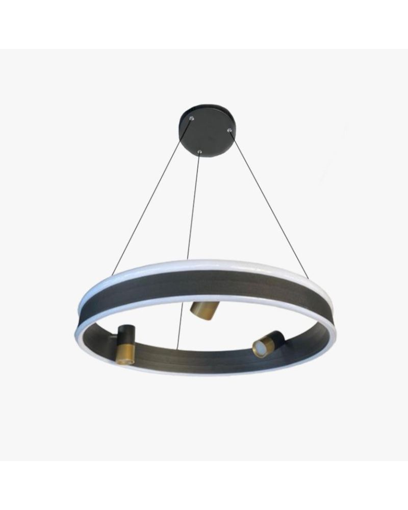 Ø60 CM ÇİFT YÖN SPOTLU LED AVİZE SARKIT ML40073A