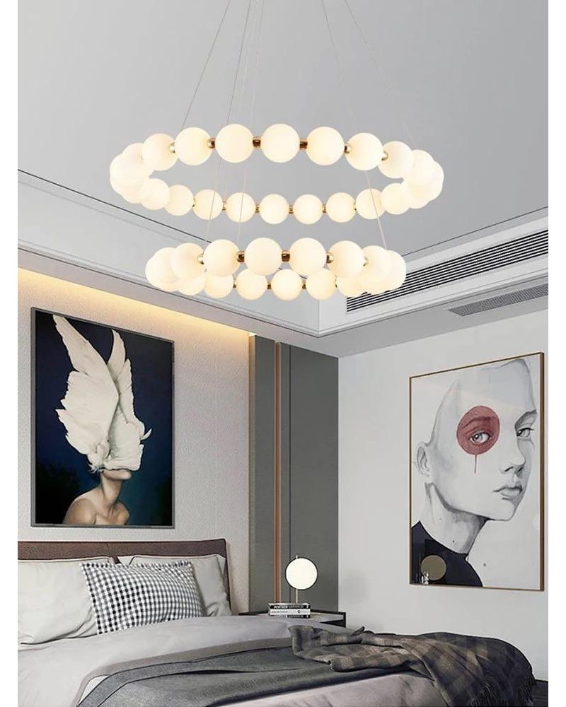 Ø80-60CM AKRİLİK KÜRE LED AVİZE SARKIT ML83511