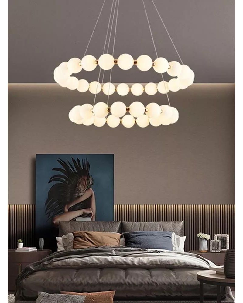 Ø80-60CM AKRİLİK KÜRE LED AVİZE SARKIT ML83511
