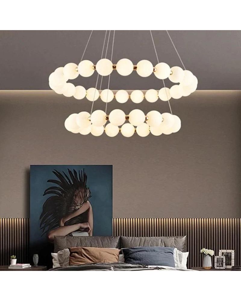 Ø80-60CM AKRİLİK KÜRE LED AVİZE SARKIT ML83511