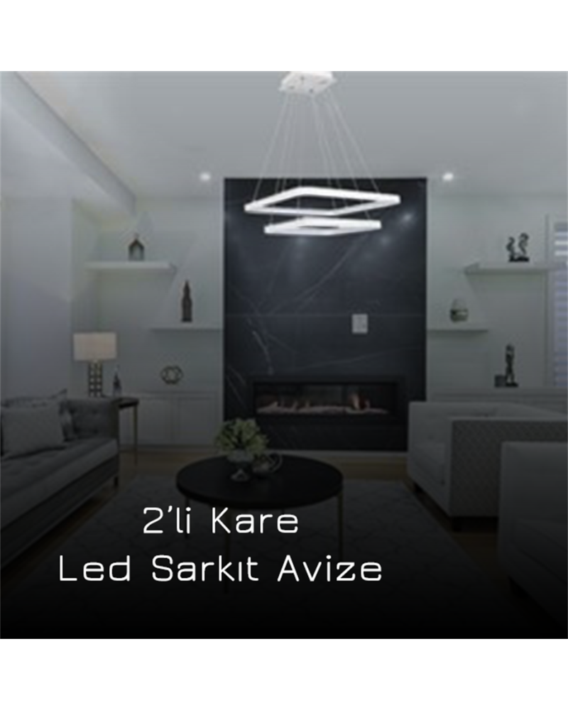 60*60CM RADÜS LED AVİZE SARKIT ML30012