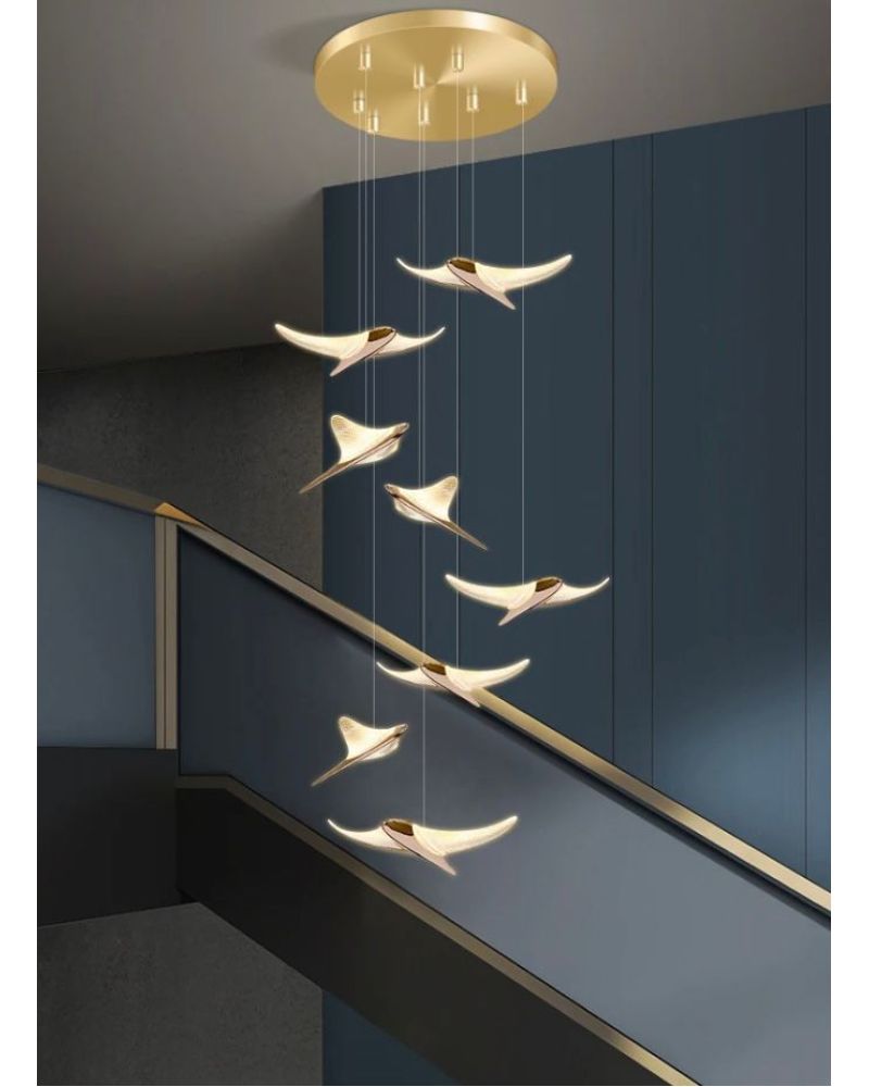 3'LÜ KUŞ LED AVİZE SARKIT ML86026