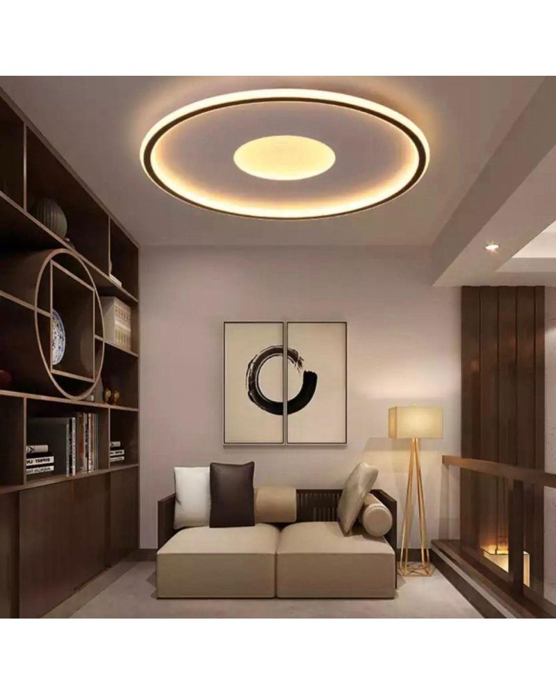 Ø40CM İÇ DIŞ VE ORTA IŞIK LED AVİZE PLAFONYER ML54104Y