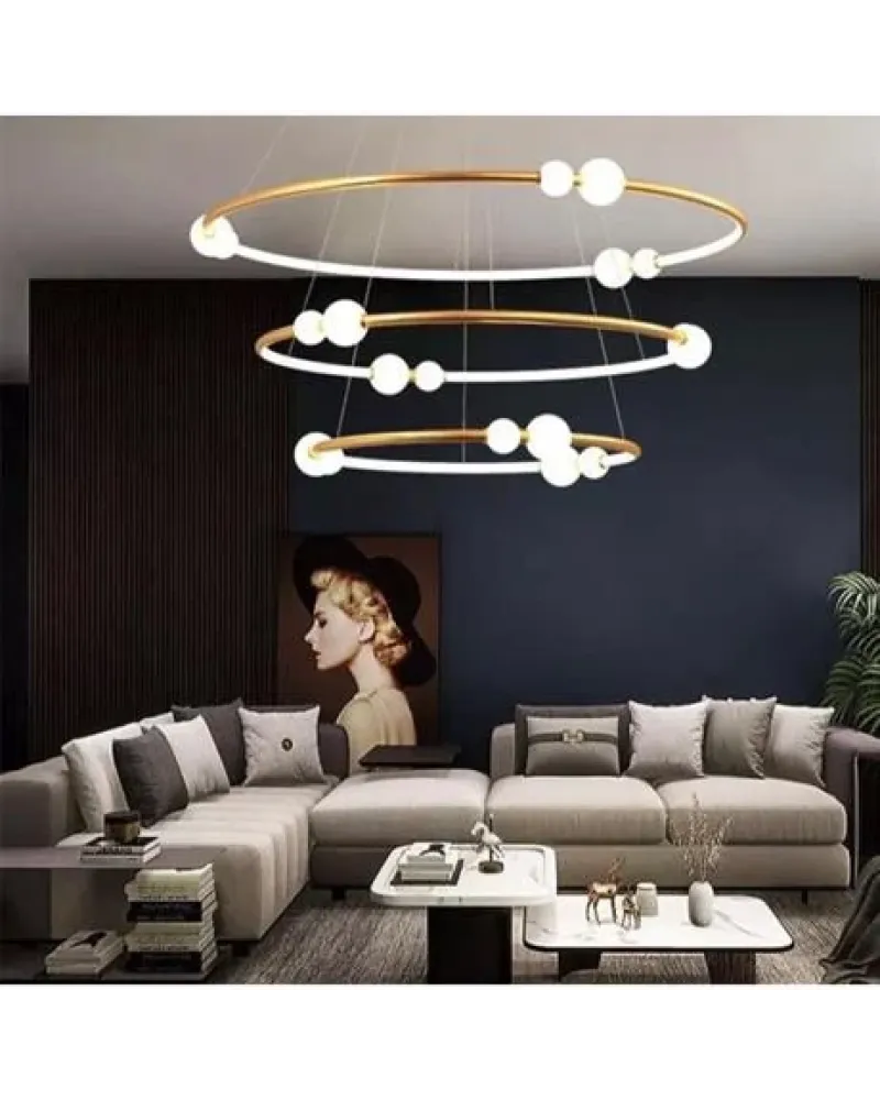 Ø100-80-60CM KÜRELİ LED AVİZE SAKIT ML83603