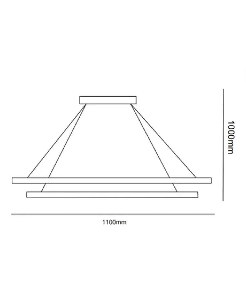 110*25CM LED AVİZE SARKIT ML61122