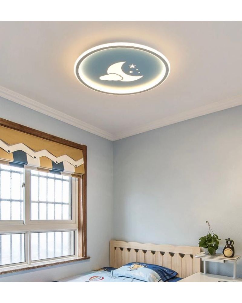 Ø40CM BULUTLU İÇE VE DIŞA IŞIK LED AVİZE PLAFONYER ML54104B