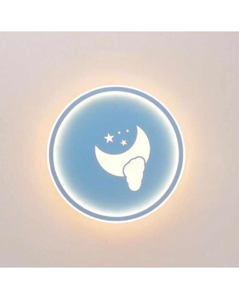 Ø40CM BULUTLU İÇE VE DIŞA IŞIK LED AVİZE PLAFONYER ML54104B