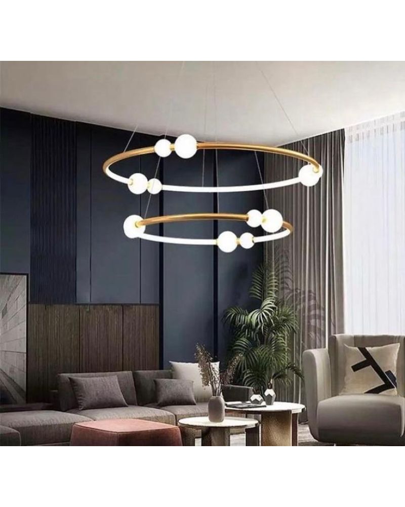 Ø80-60CM KÜRELİ LED AVİZE SAKIT ML83602