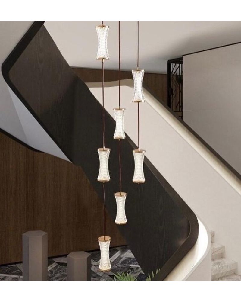 10 LU ROUND AKRİLİK VAZO LED AVİZE SARKIT ML83200Y10