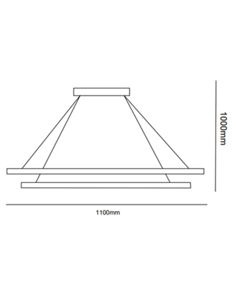 110*25CM EKO LED AVİZE SARKIT ML30024
