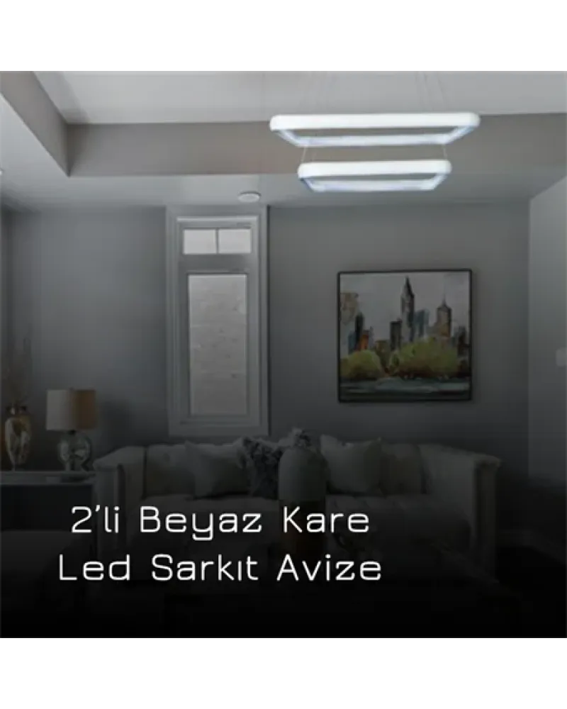 60*60CM BALIKSIRTI LED AVİZE SARKIT ML30013