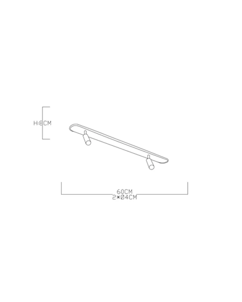 60CM SPOTLU ELİPS LED AVİZE PLAFONYER ML31048