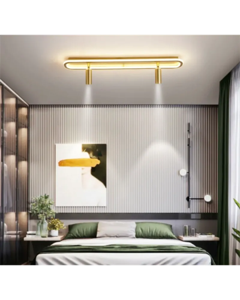 60CM SPOTLU ELİPS LED AVİZE PLAFONYER ML31048