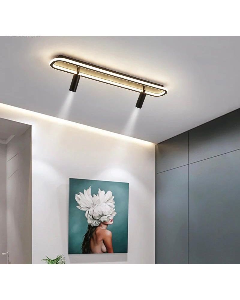 60CM SPOTLU ELİPS LED AVİZE PLAFONYER ML31048