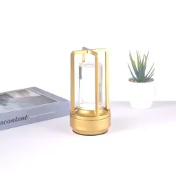 Gold Şarjlı Masa Lambası - Dekoratif Aydınlatma