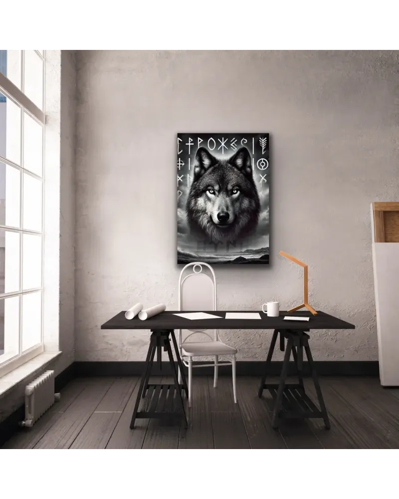 Asil Kurt Temalı Kanvas Tablo 70x100cm