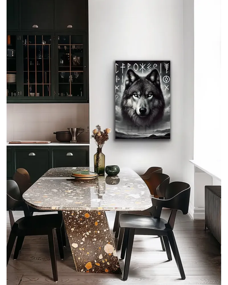 Asil Kurt Temalı Kanvas Tablo 70x100cm