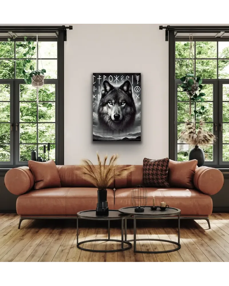 Asil Kurt Temalı Kanvas Tablo 70x100cm