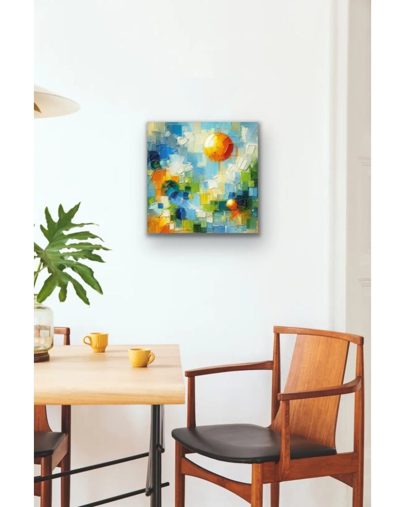 Yaz Mevsimi Temalı Kanvas Tablo 60x60 cm