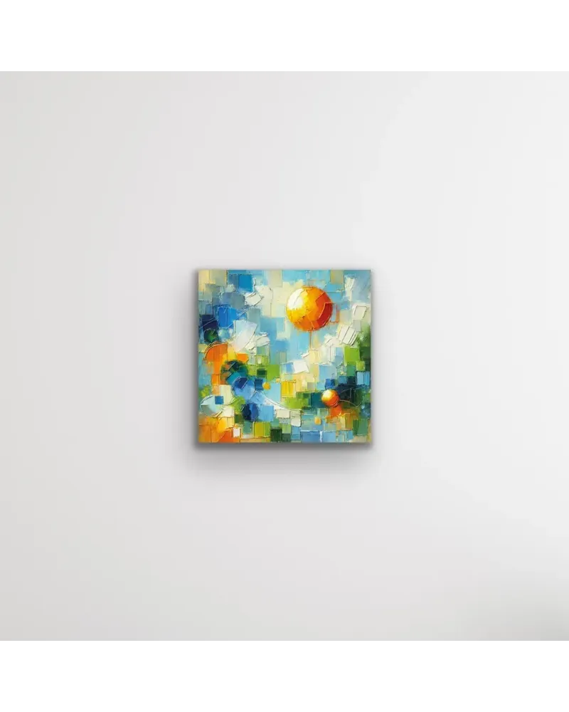 Yaz Mevsimi Temalı Kanvas Tablo 60x60 cm