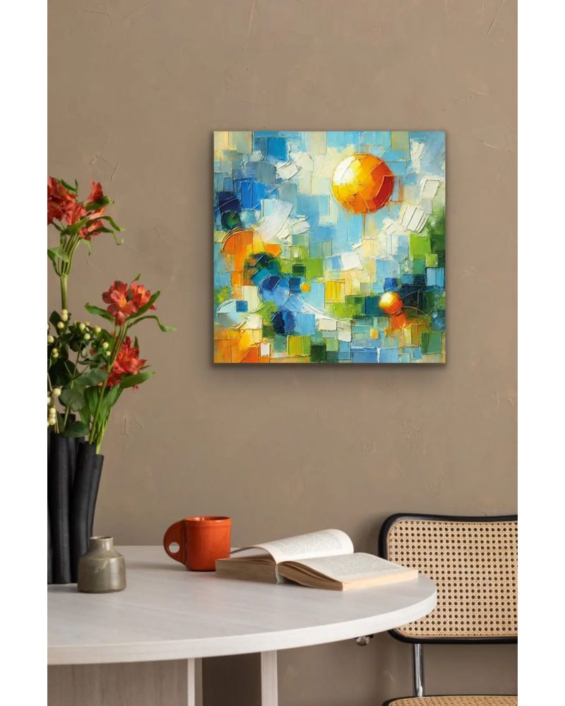 Yaz Mevsimi Temalı Kanvas Tablo 60x60 cm