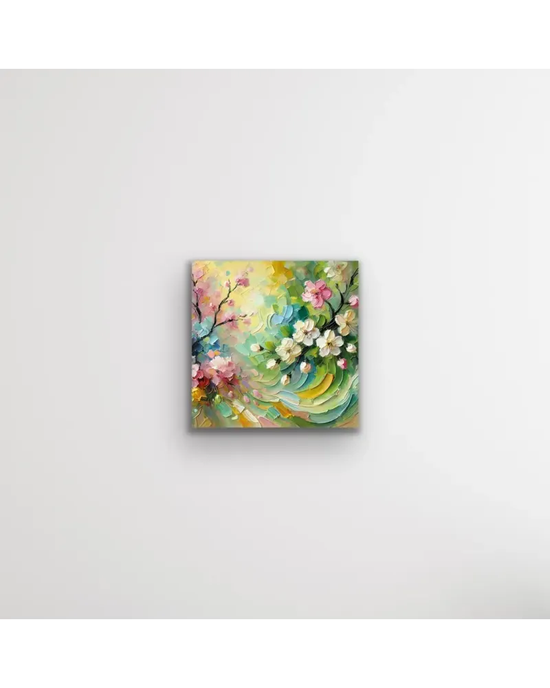 İlkbahar Mevsimi Kanvas Tablo 60x60cm