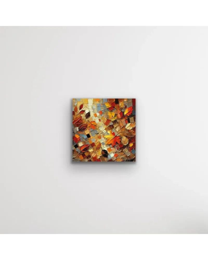 Sonbahar Mevsimi Temalı Kanvas Tablo 60x60 cm
