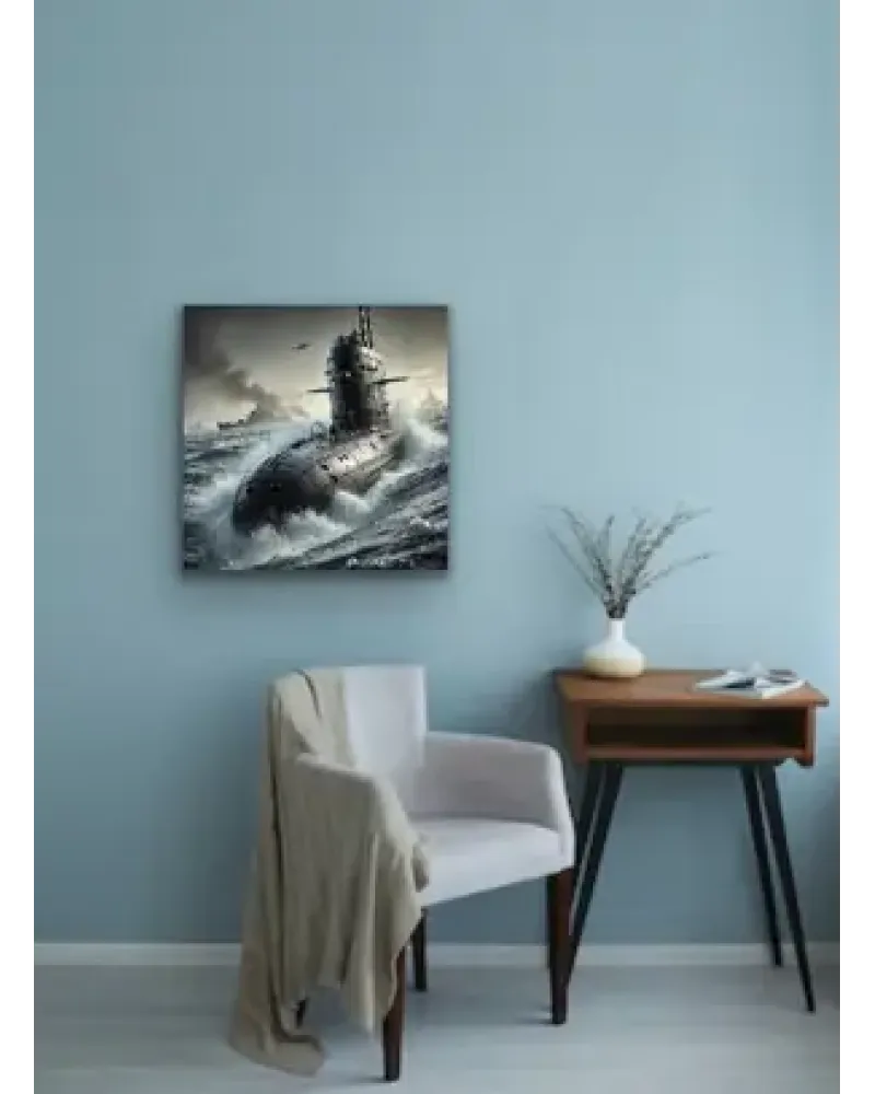 Denizaltı Temalı Kanvas Tablo 90x90 cm