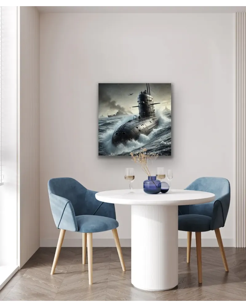 Denizaltı Temalı Kanvas Tablo 90x90 cm