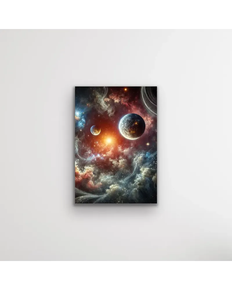 Gezegenler Temalı Kanvas Tablo 70x100 cm