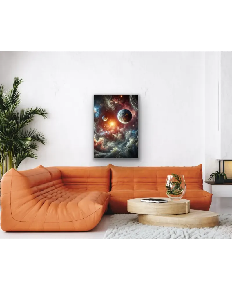 Gezegenler Temalı Kanvas Tablo 70x100 cm