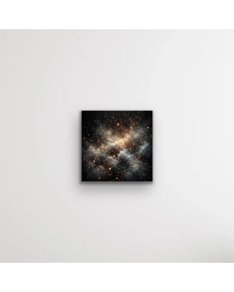 Uzay ve Galaksi Temalı Kanvas Tablo 60x60 cm