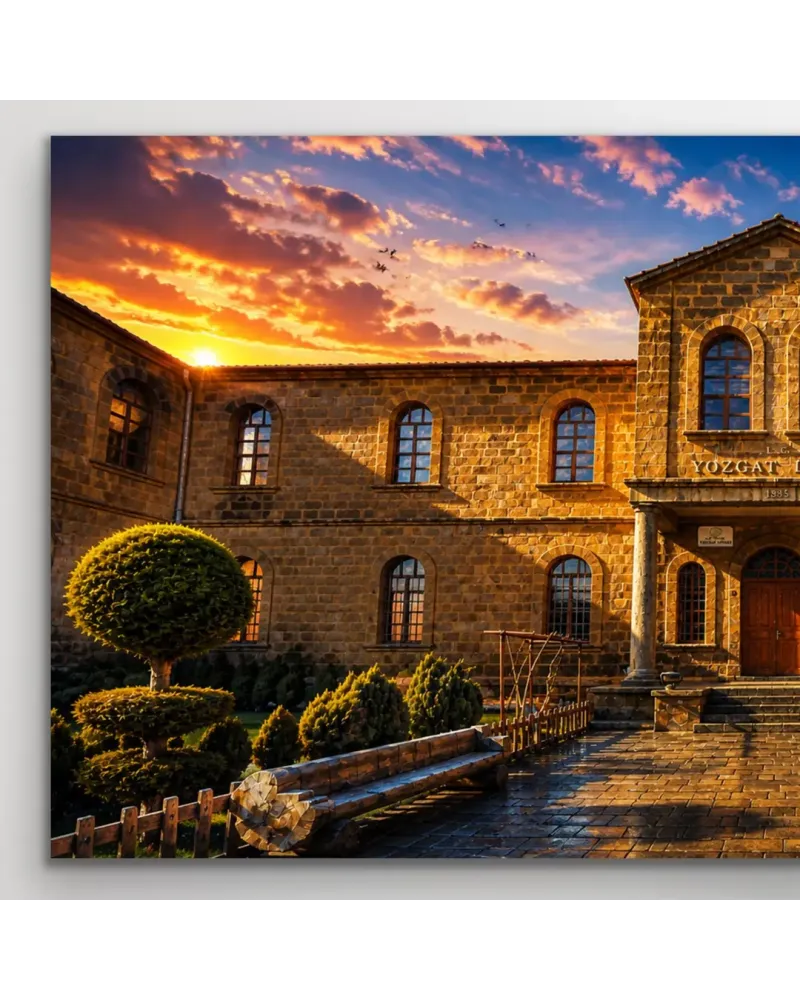 Tarihi Yozgat Lisesi Kanvas Tablo