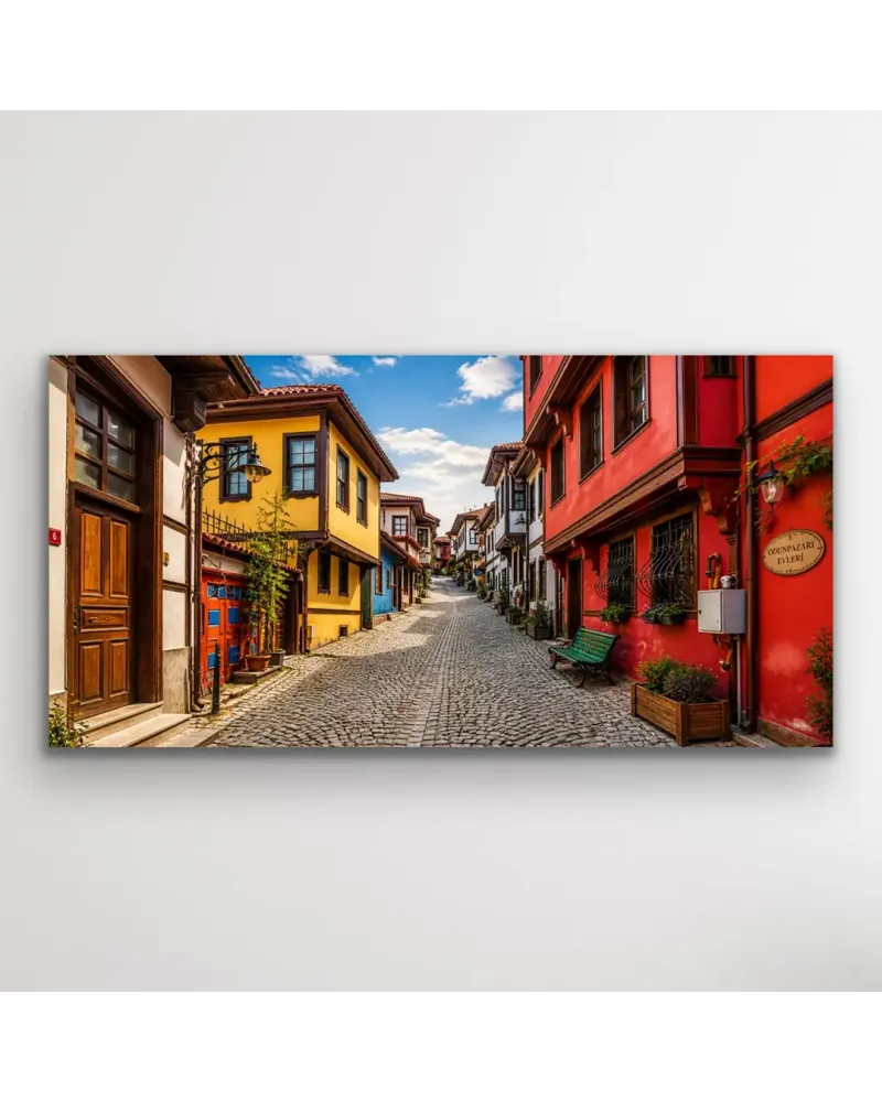 Eskişehir Odun Pazarı Temalı Kanvas Tablo