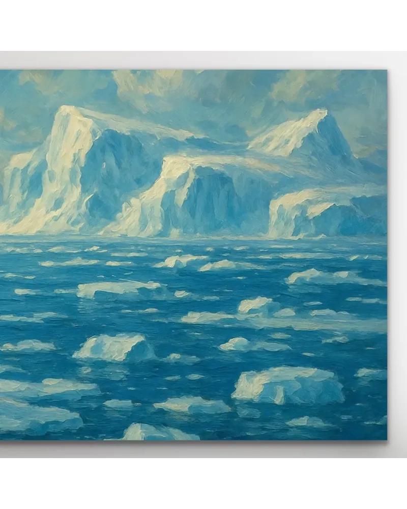 Yalnız Kutup Ayısı Kanvas Tablo 60x120cm