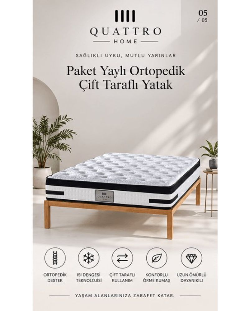 Paket Yaylı Ortopedik Çift Taraflı Yatak