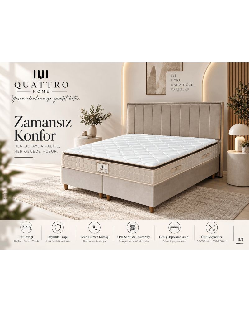 150-200  Baza Başlık ve Yatak Seti