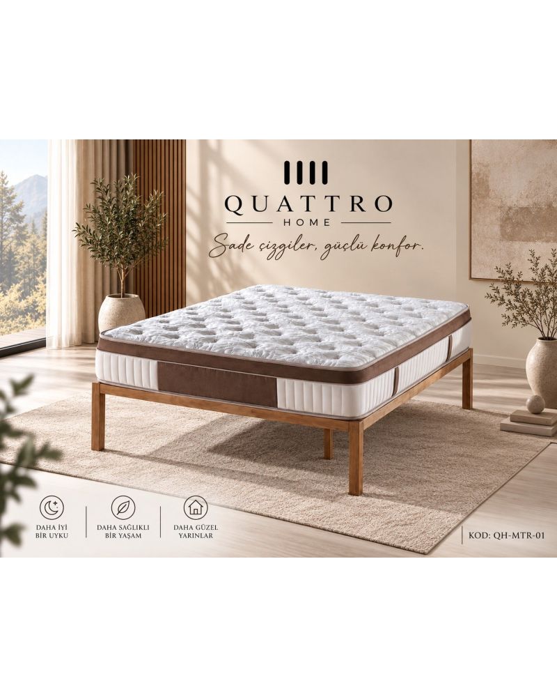Çift Kişilik Ortopedik Visco Yaylı Yatak