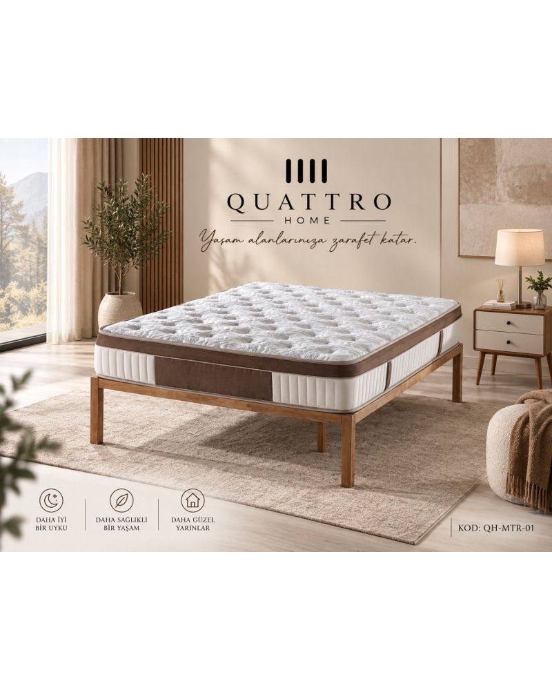 Çift Kişilik Ortopedik Visco Yaylı Yatak