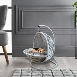 Çift Kancalı Kedi ve Köpek Salıncağı - Bej