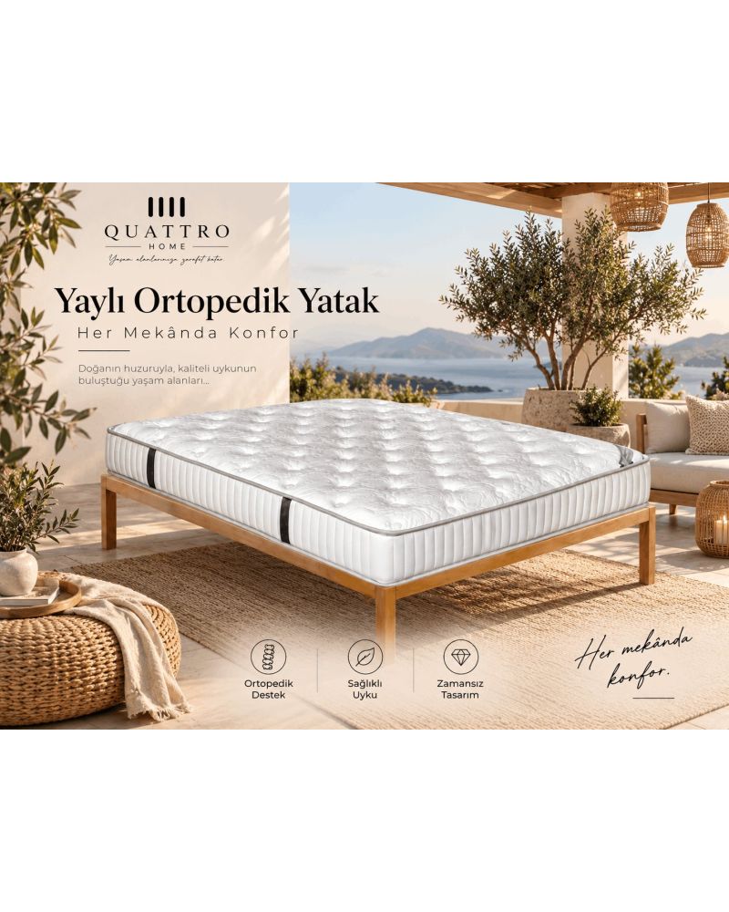Yaylı Ortopedik Yatak 25 cm Yükseklik
